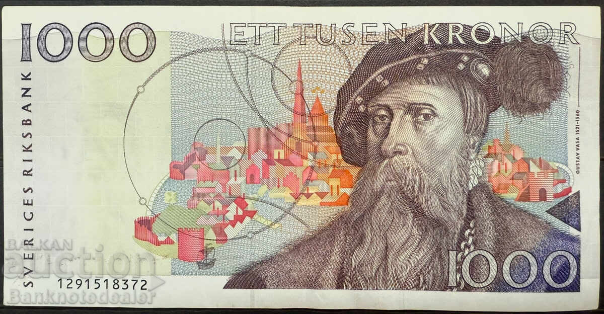 Suedia 1000 Kronor 1992 Pick 60a Ref 8372