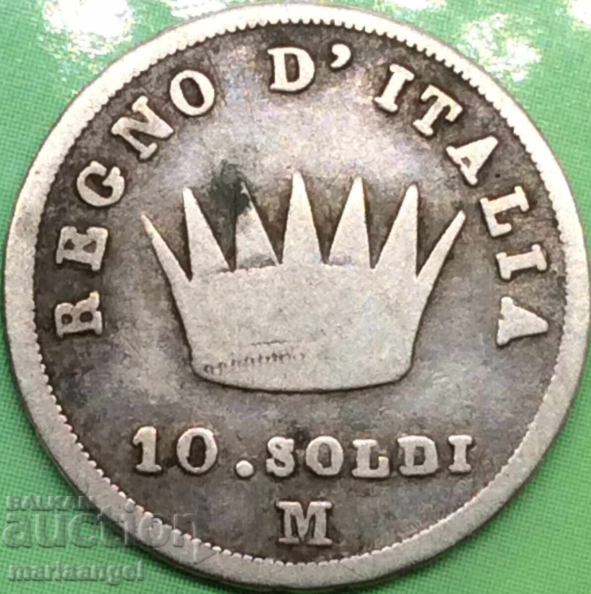 Δημοπρασία Napoleon 10 Soldi 1812 Ιταλία Ασημένιο - Σπάνιο