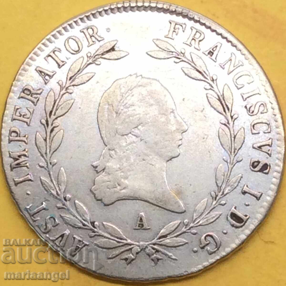 20 kreuzers 1809 Austria A - Vienna imp. Francis I - rare - 5