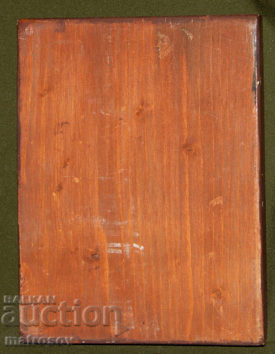 Icoană pictată manual, vopsele tempera, Sf. Fecioară Maria cu Pruncul - 6