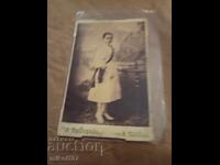 Fotografie pe carton, Bronfen, Târnovo, școlăriță