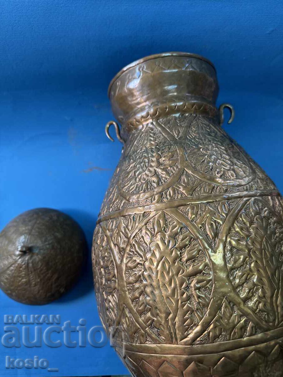 Recipient mare, vechi, din cupru, pentru apă - 5 Recipient mare, vechi, din cupru, pentru apă - 5