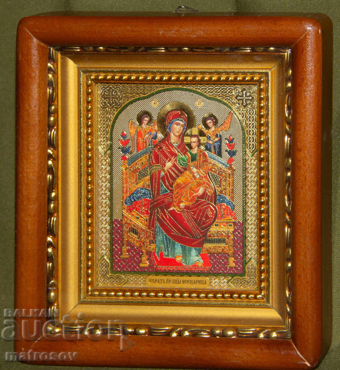 Икона, литография, Света Богородица Всецарица с цена 200.00 лв. | € 102.26
