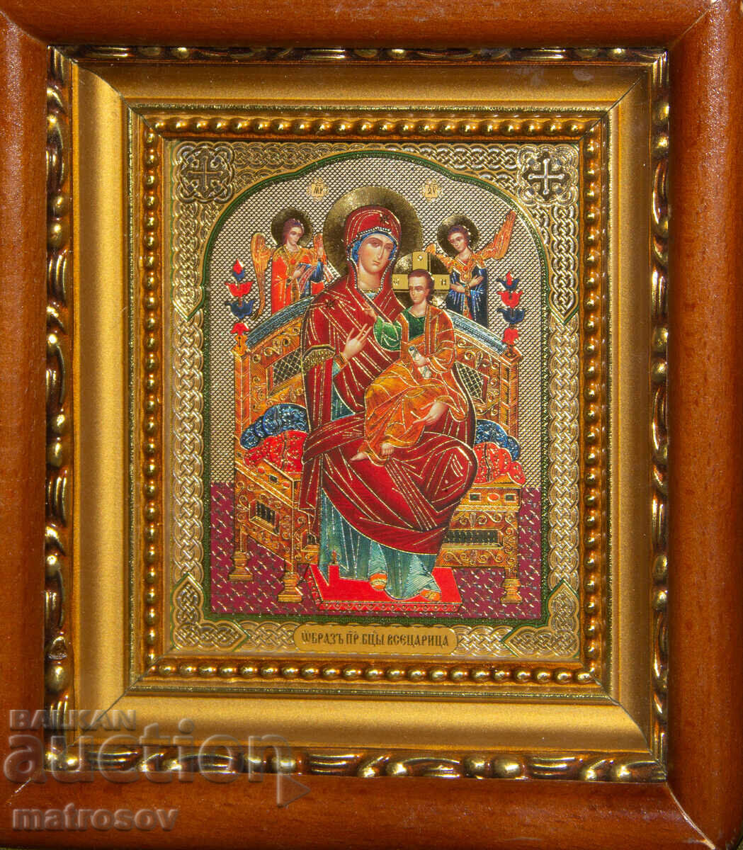 Икона, литография, Света Богородица Всецарица - 5