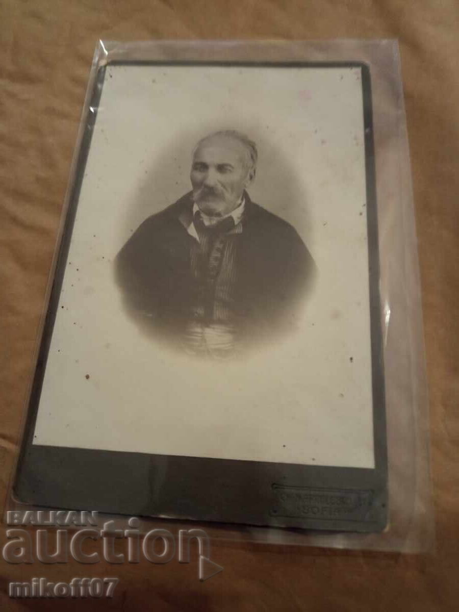 Photograph cardboard photography Chorbaji Molla Georgi Mollov