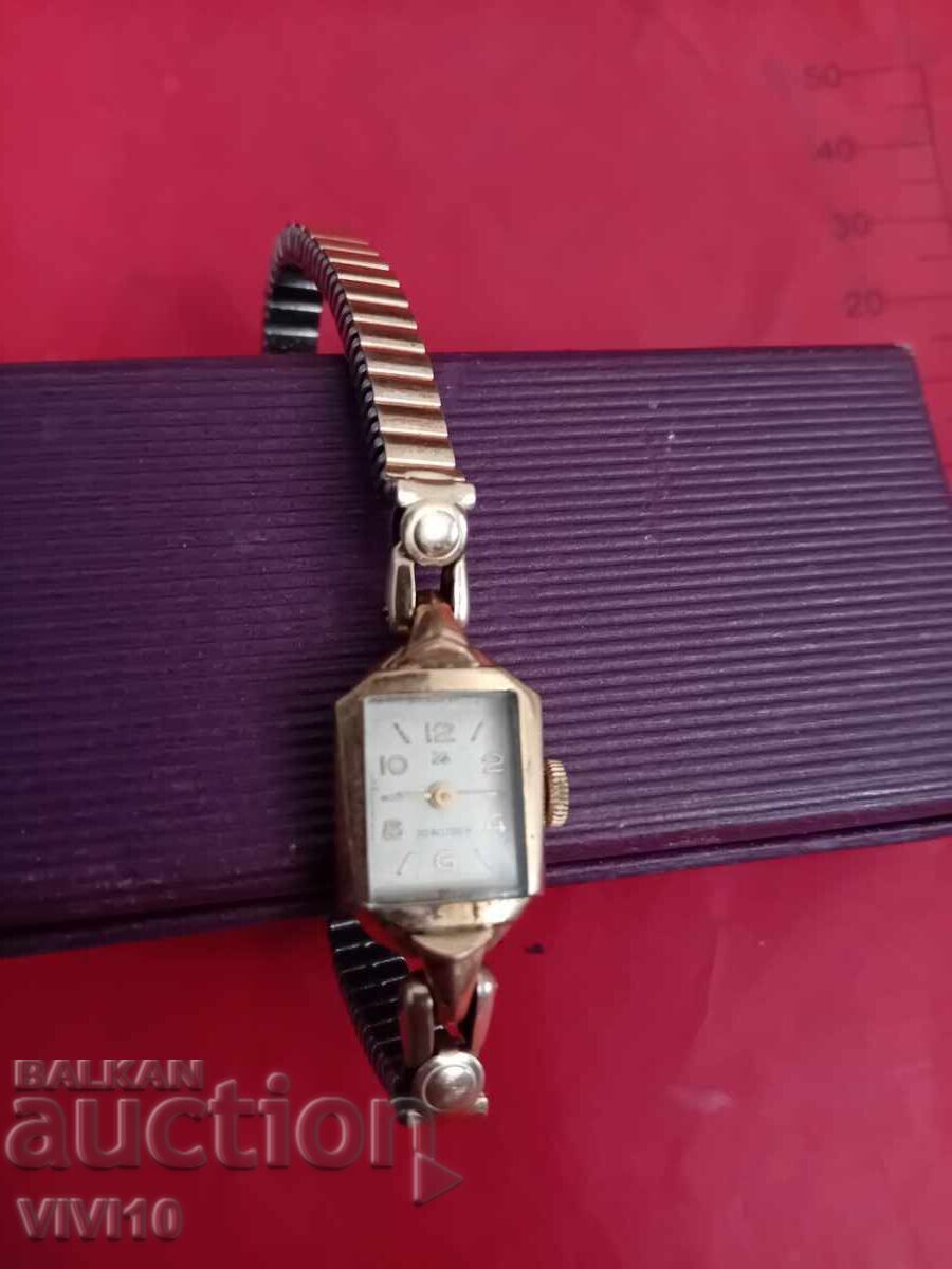 Ceas de damă, Placat cu aur, 20 m Ceas de damă, Placat cu aur, 20 m