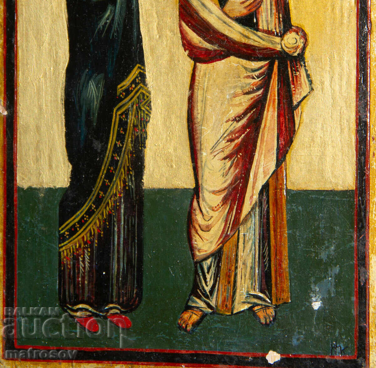 Hand-painted icon, tempera, St. Mary and John the Theologian - 5