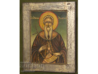 Icoană pictată manual, vopsele tempera, Sf. Ioan de Rila Făcătorul de minuni
