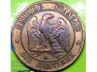 Γαλλία 10 centimes 1861 30mm χαλκός