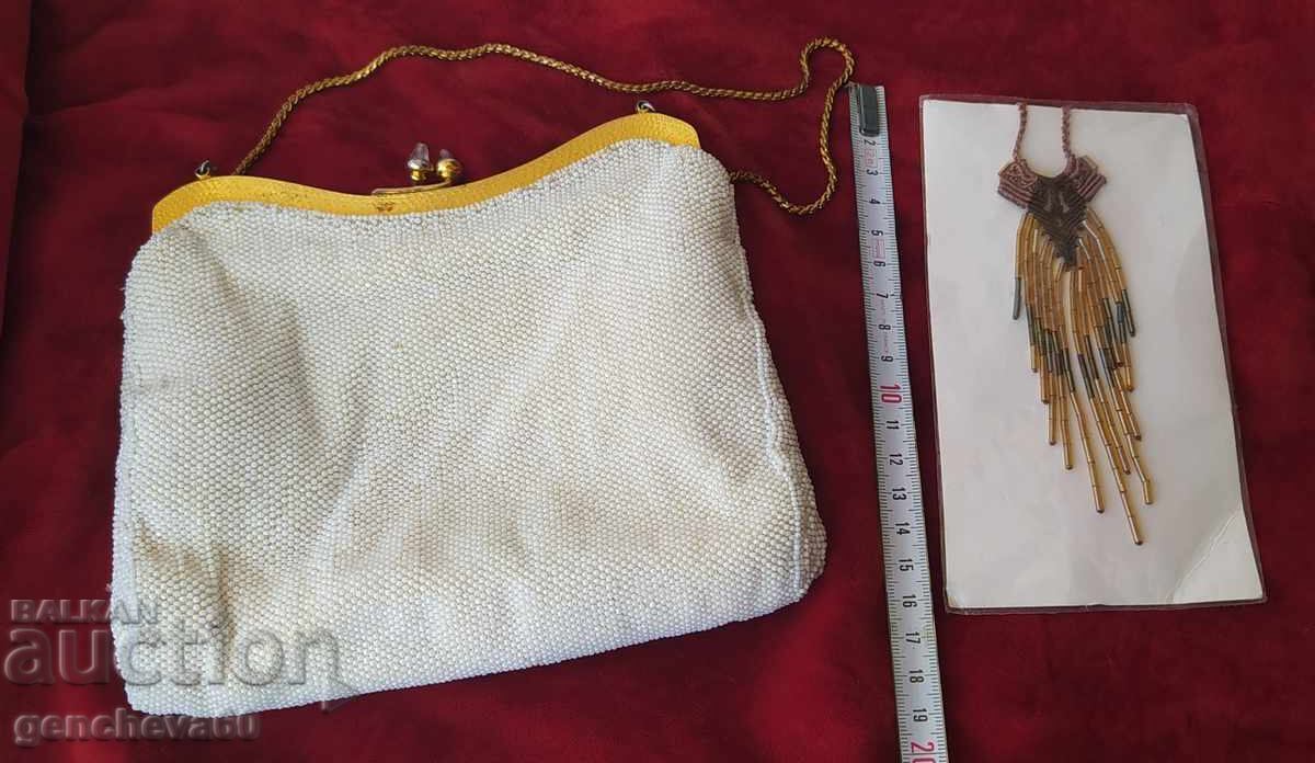 Delivery of Vintage beaded bag and macrame necklace Delivery of Vintage beaded bag and macrame necklace