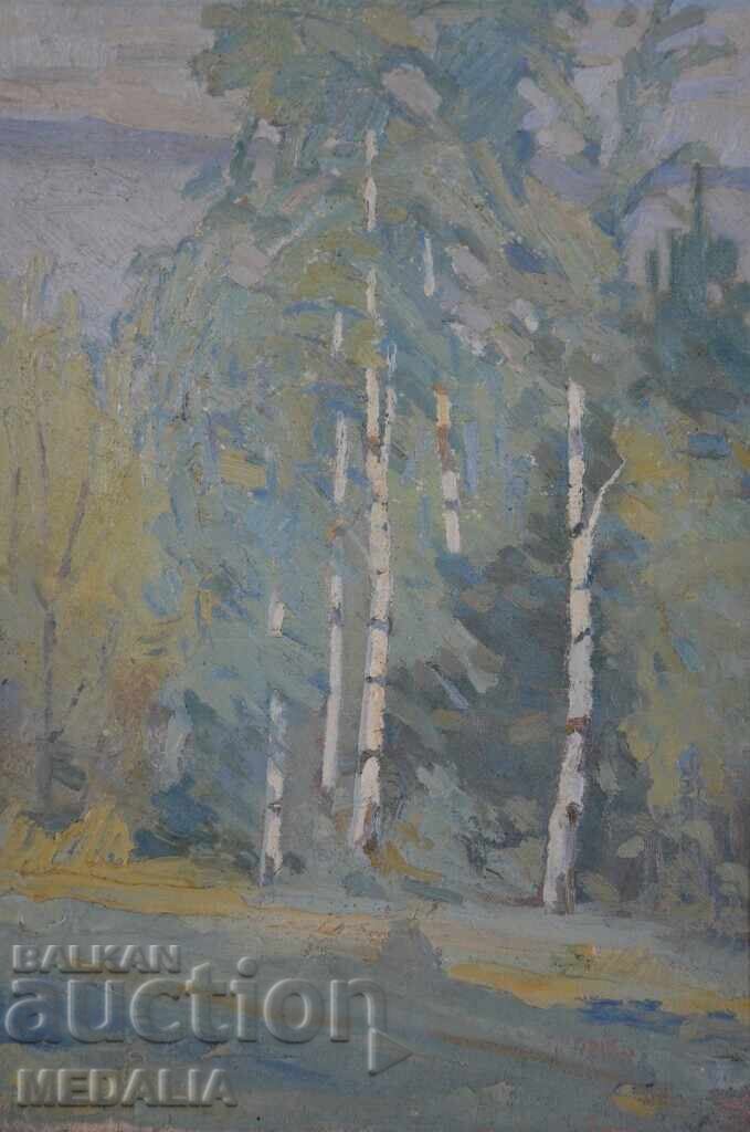 Αναστάς Ντουλούλοφ - "Τοπίο" - ελαιογραφία - υπογεγραμμένο