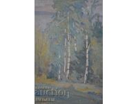 Anastasiu Dudulov - "Peisaj" - ulei pe pânză - semnat