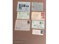 Kingdom of Bulgaria 7 pcs postal envelopes and postcards postal history