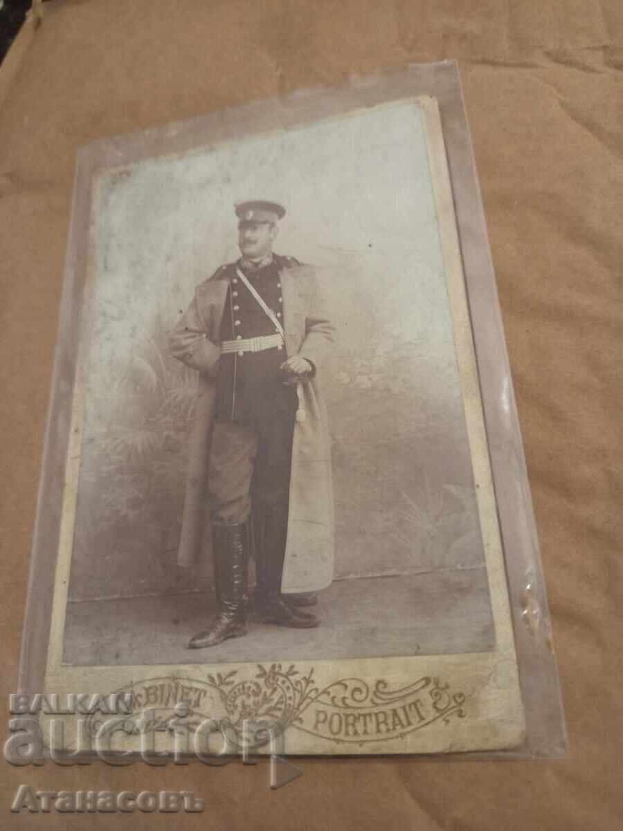 Fotografie militară carton fotografie Doctor Ofițer Princiar