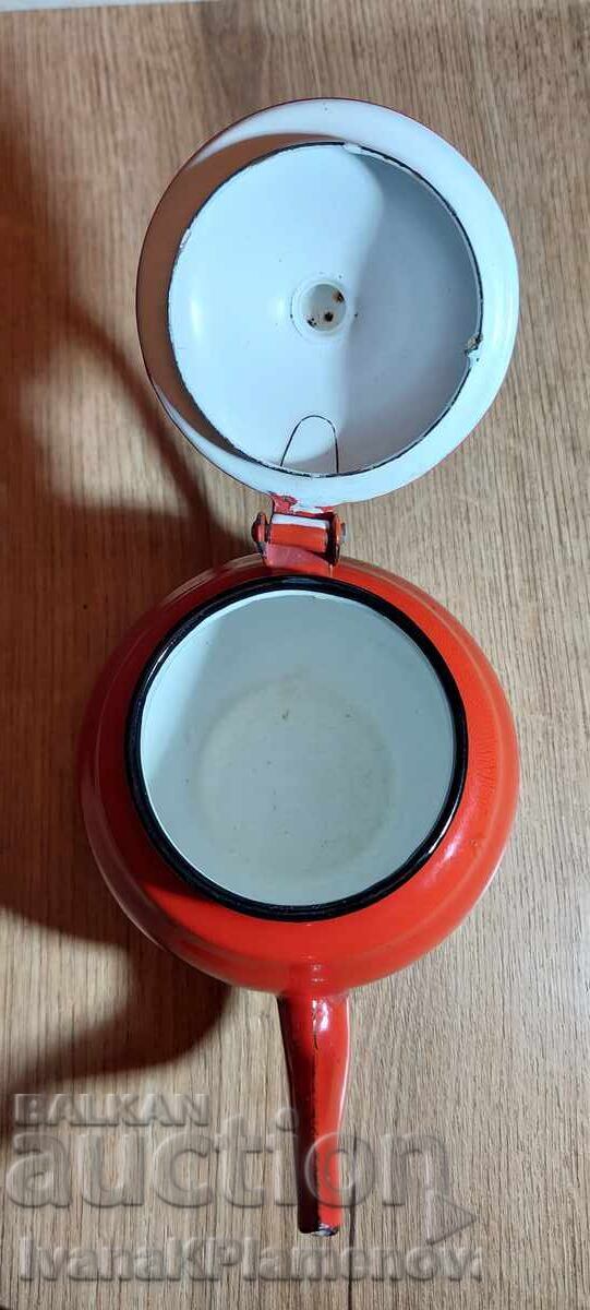 Εμαγιέ ρετρό τσαγιέρα για γνώστες - 5