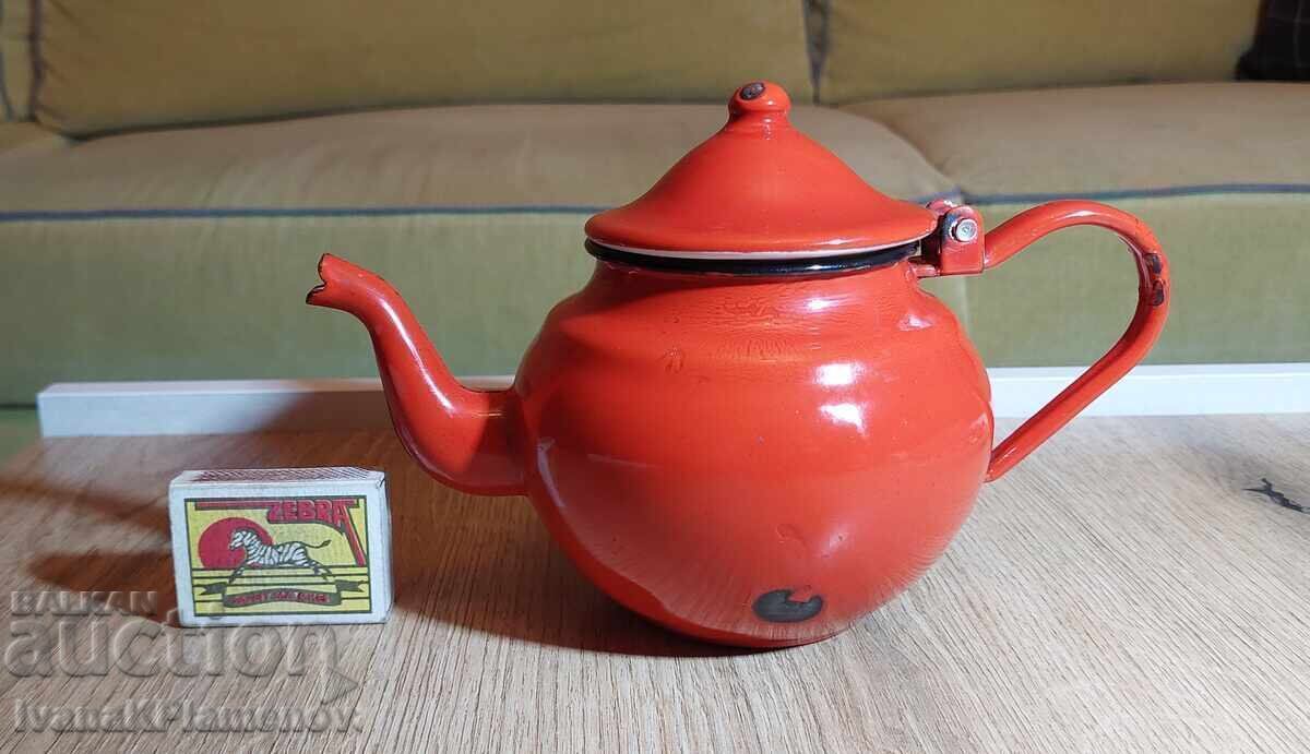 Ceainic emailat retro pentru cunoscători - 7