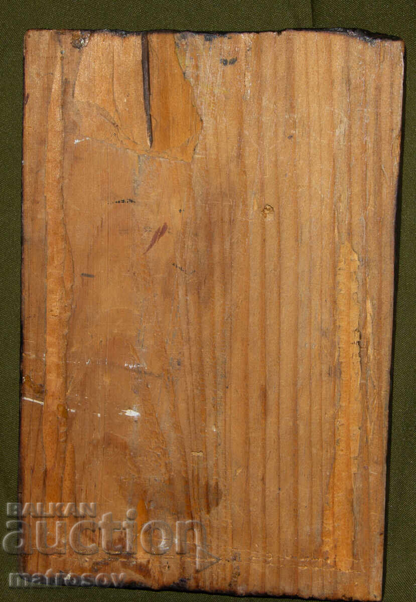 Icoană pictată manual, culori tempera, Sf. Gheorghe Biruitorul - 6