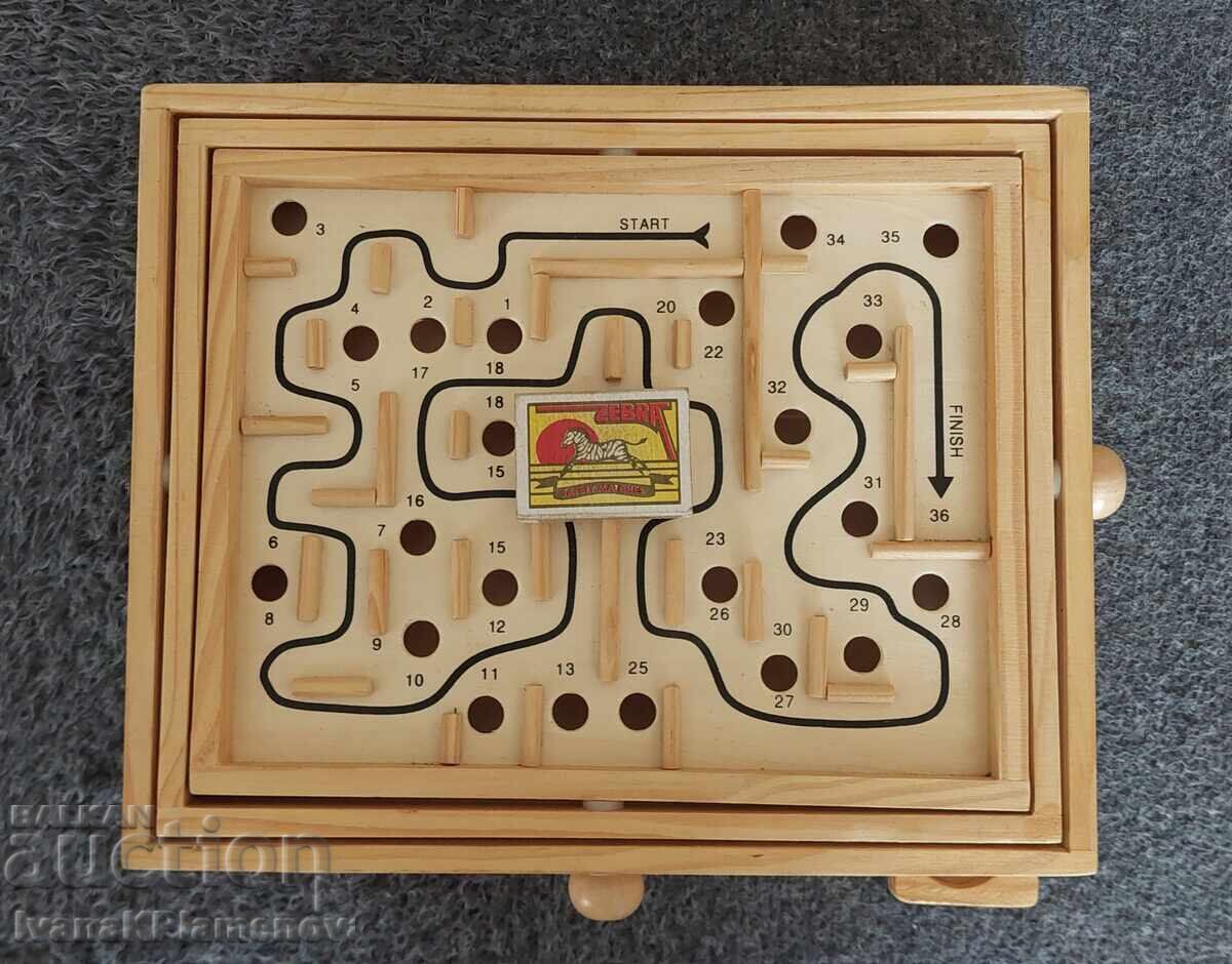 Wooden labyrinth game, excellent - 6 Wooden labyrinth game, excellent - 6