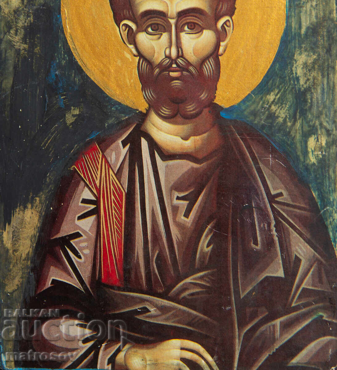 Icoană pictată manual, culori tempera, Sf. Varnaava - 6