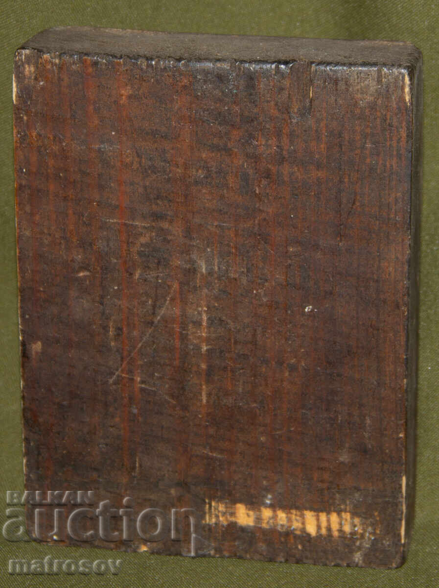 Saint Mary with the Child, hand-painted icon, tempera paints - 6