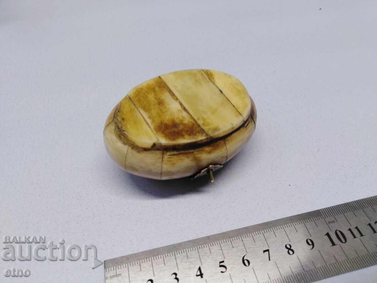 OLD CAMEL BONE JEWELRY BOX - 5