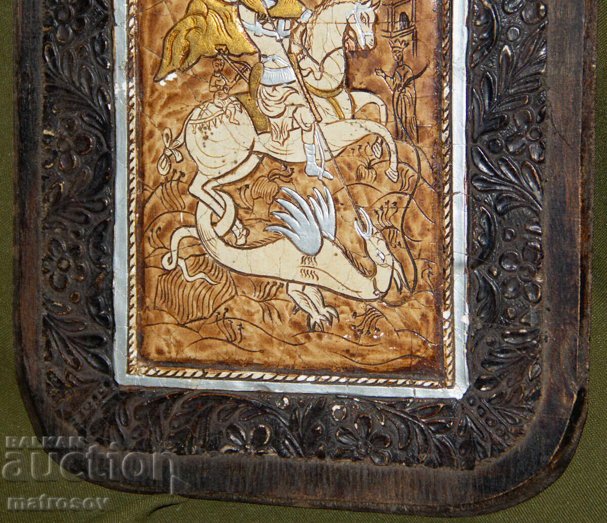 Saint George, hand-painted icon, tempera paints - 5 Saint George, hand-painted icon, tempera paints - 5