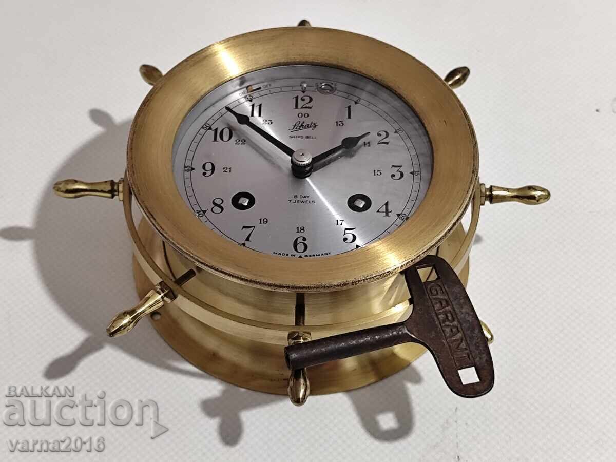 German Ship's Bell Clock Schatz German Ship's Bell Clock Schatz