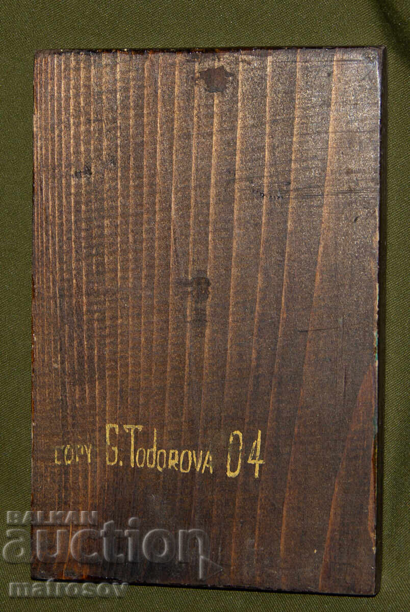 Virgin Mary, hand-painted icon, tempera paints - 6