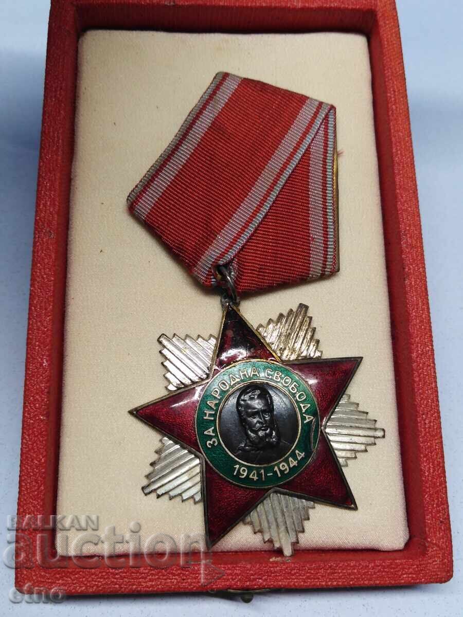 Order for National Freedom, 2nd Class, with box, medal, distinction