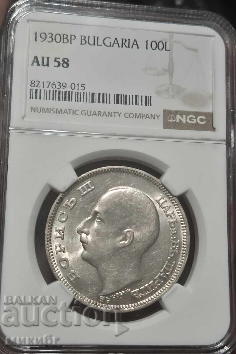 100 λέβα 1930 AU58 NGC