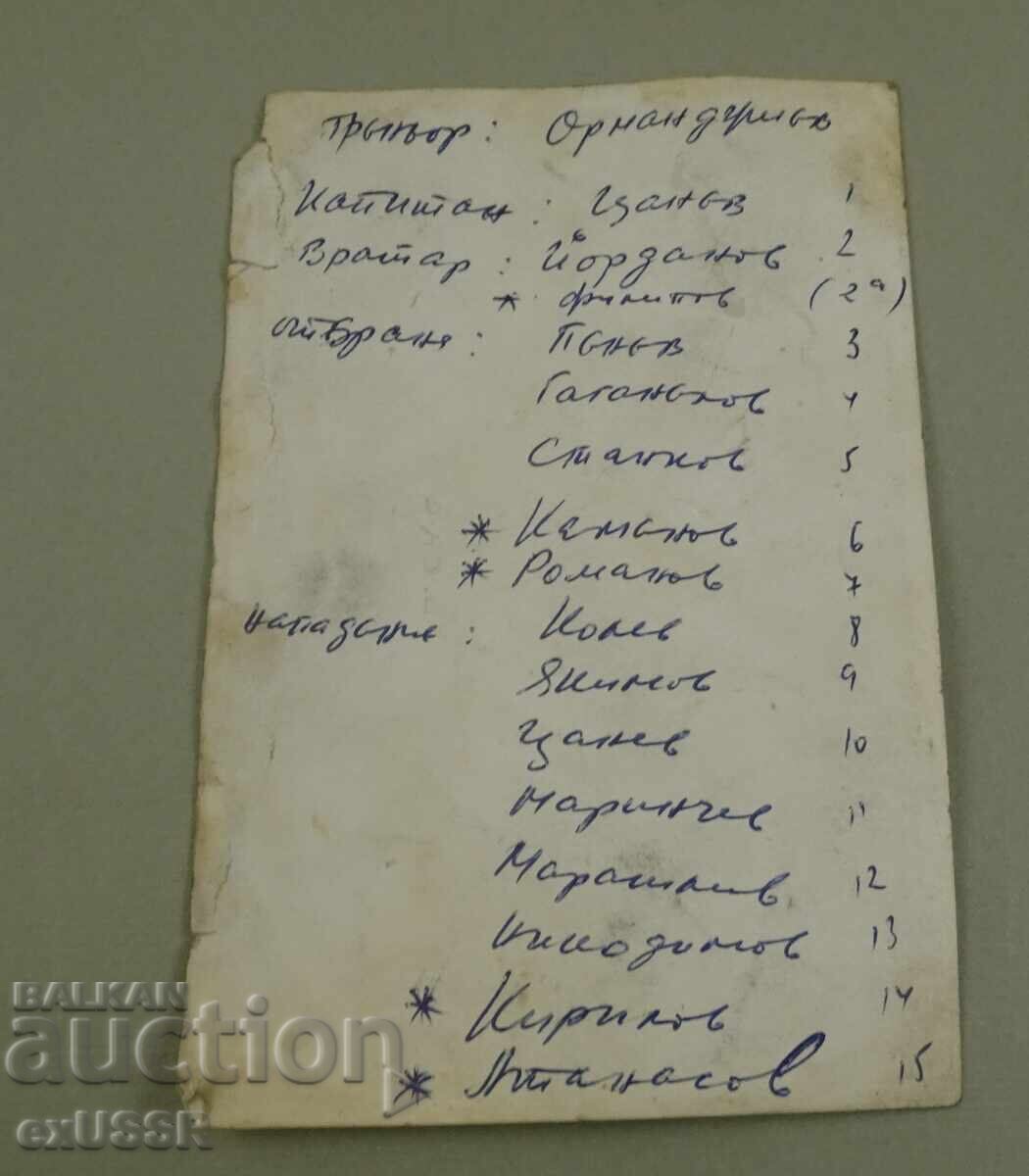 Доставка на Стара снимка картичка ЦСКА 1965