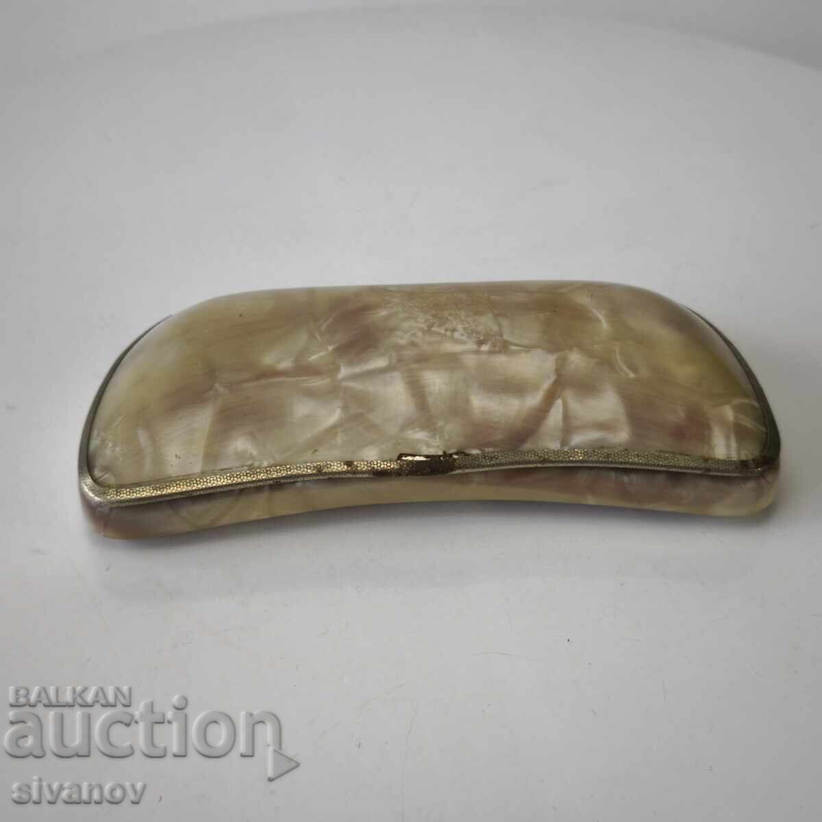 Old celluloid glasses case #6202