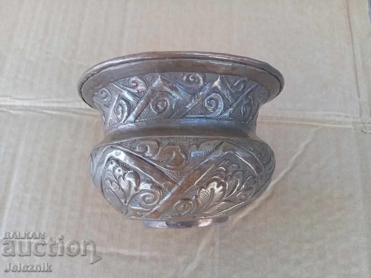 Rare Antique Copper Vessel - Handmade - 19th Century
