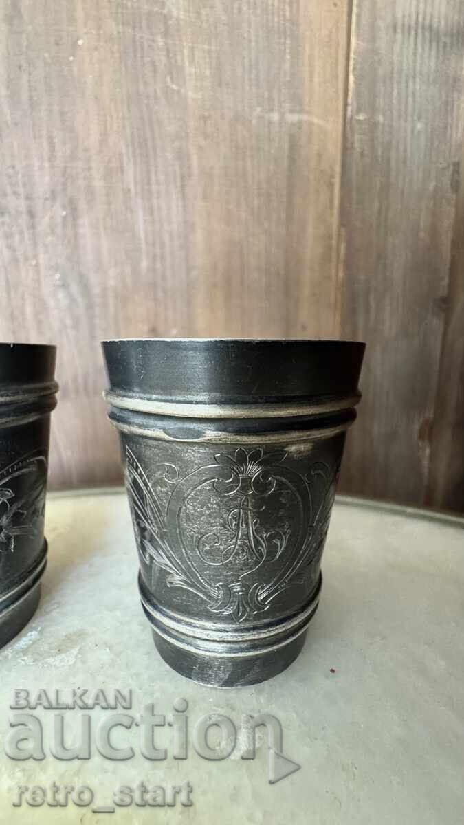 Δημοπρασία Ασημένια φλιτζάνια, τσαρική Ρωσία Δημοπρασία Ασημένια φλιτζάνια, τσαρική Ρωσία