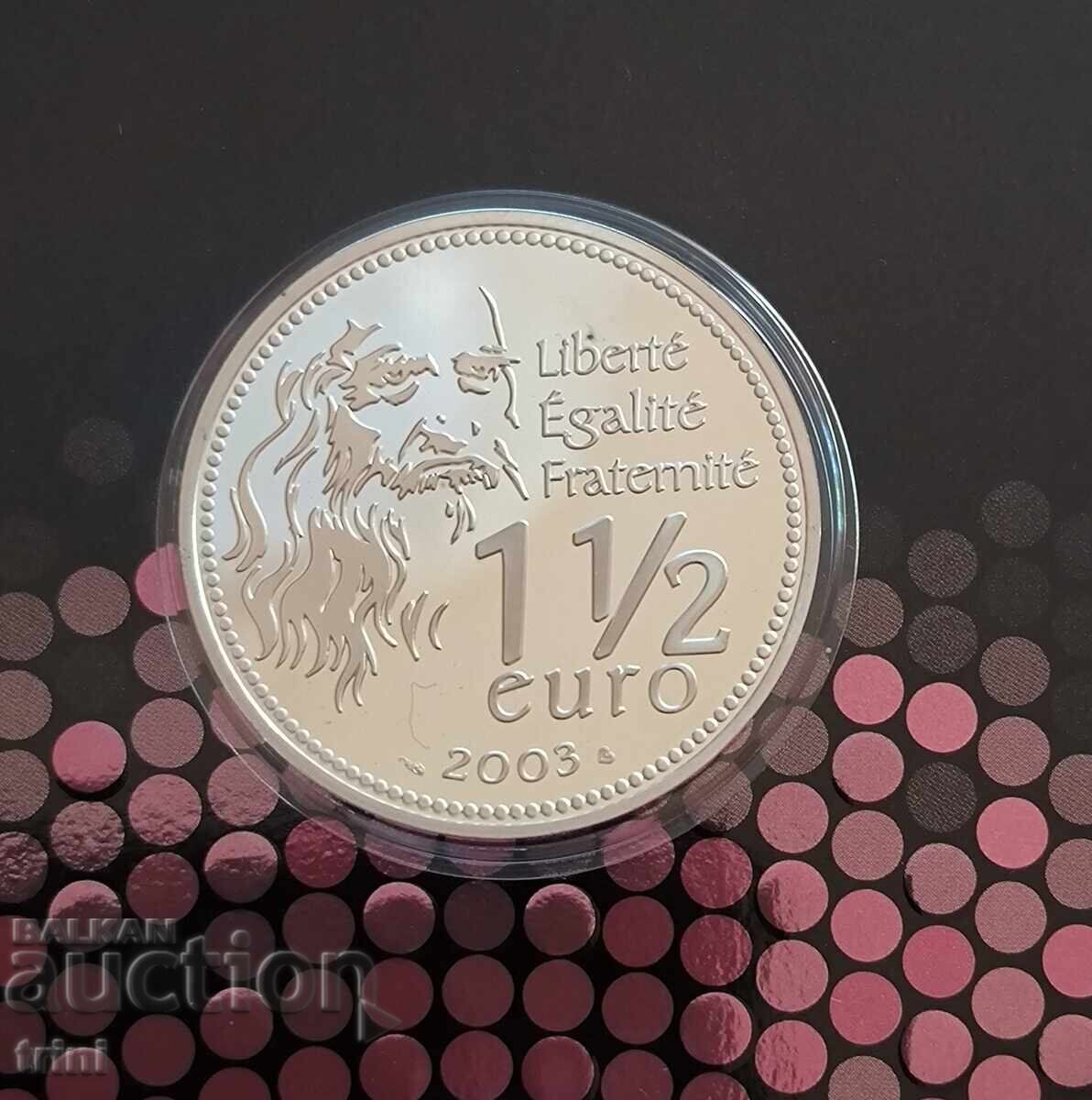 France 1½ Euro 2003 Mona Lisa with price 95.00 BGN | € 48.57