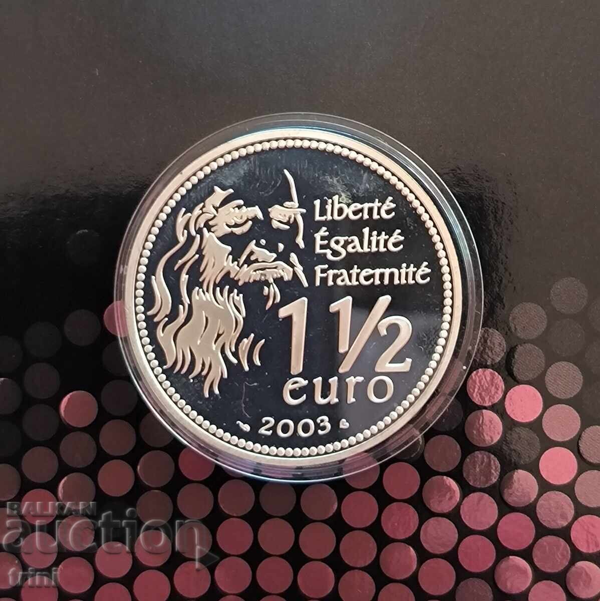 Auction  France 1½ Euro 2003 Mona Lisa