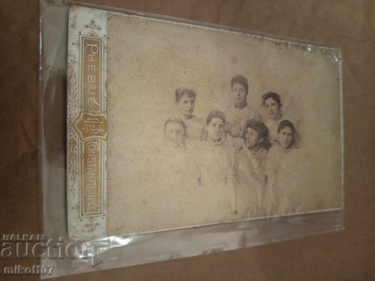 Fotografie carton CDV Surori Milostive Phebus Constantinopol