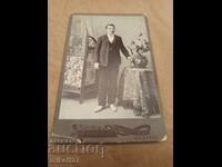 Снимка картон фотография Кръстьо Ангелов