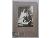 Portret de familie ofițer 1914 M. Serafimov-Pleven fotografie carton