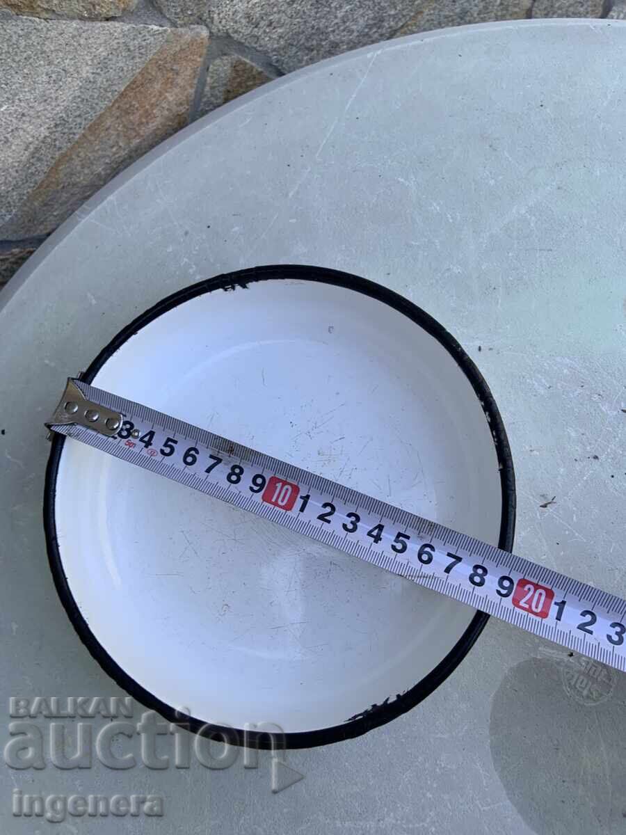 TAVĂ TĂVIȚĂ EMAILATĂ DE PE VREMEA SOCIALISMULUI BULGARIA MARCATA cu preț 9.00 BGN | € 4.60