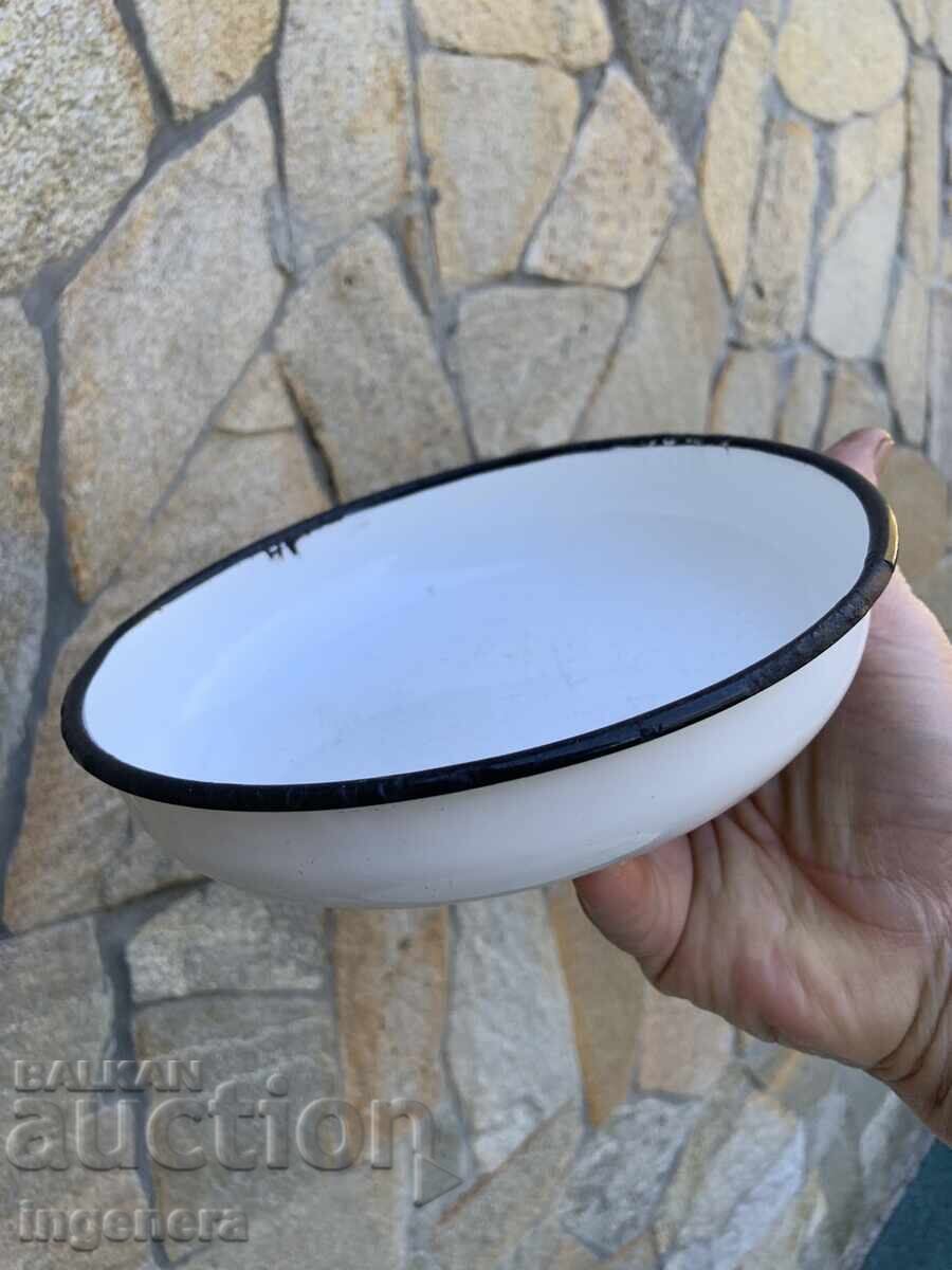 TAVĂ TĂVIȚĂ EMAILATĂ DE PE VREMEA SOCIALISMULUI BULGARIA MARCATA - 6