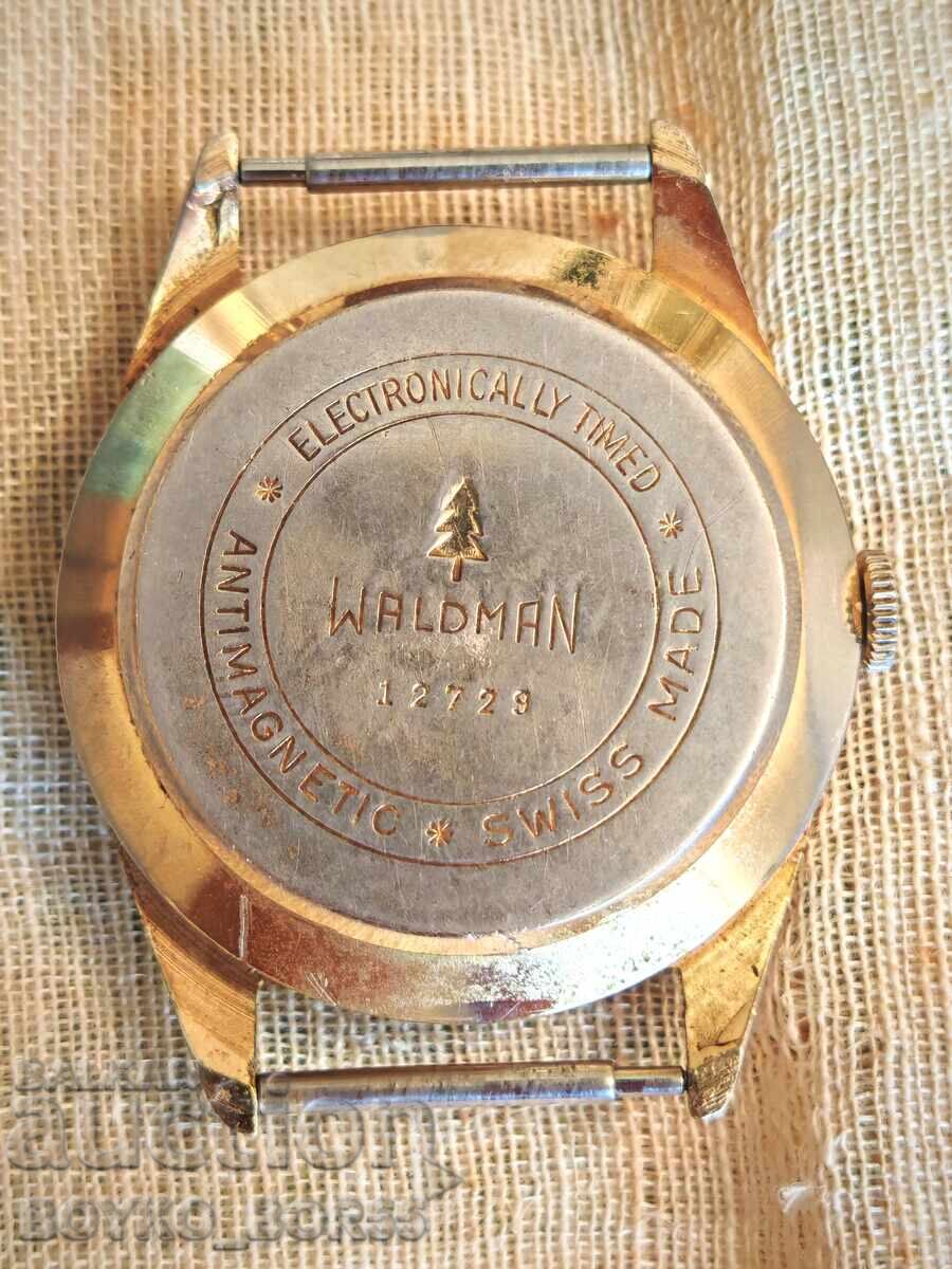 Ελβετικό Vintage Ανδρικό Ρολόι Χεριού Waldman 1970s με τιμή 79.00 BGN | € 40.39