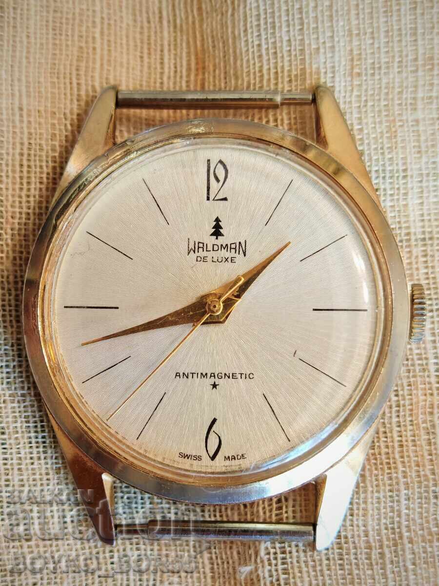 Ελβετικό Vintage Ανδρικό Ρολόι Χεριού Waldman 1970s
