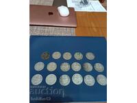 17 bucăți monede regale lot 10 leva 1930