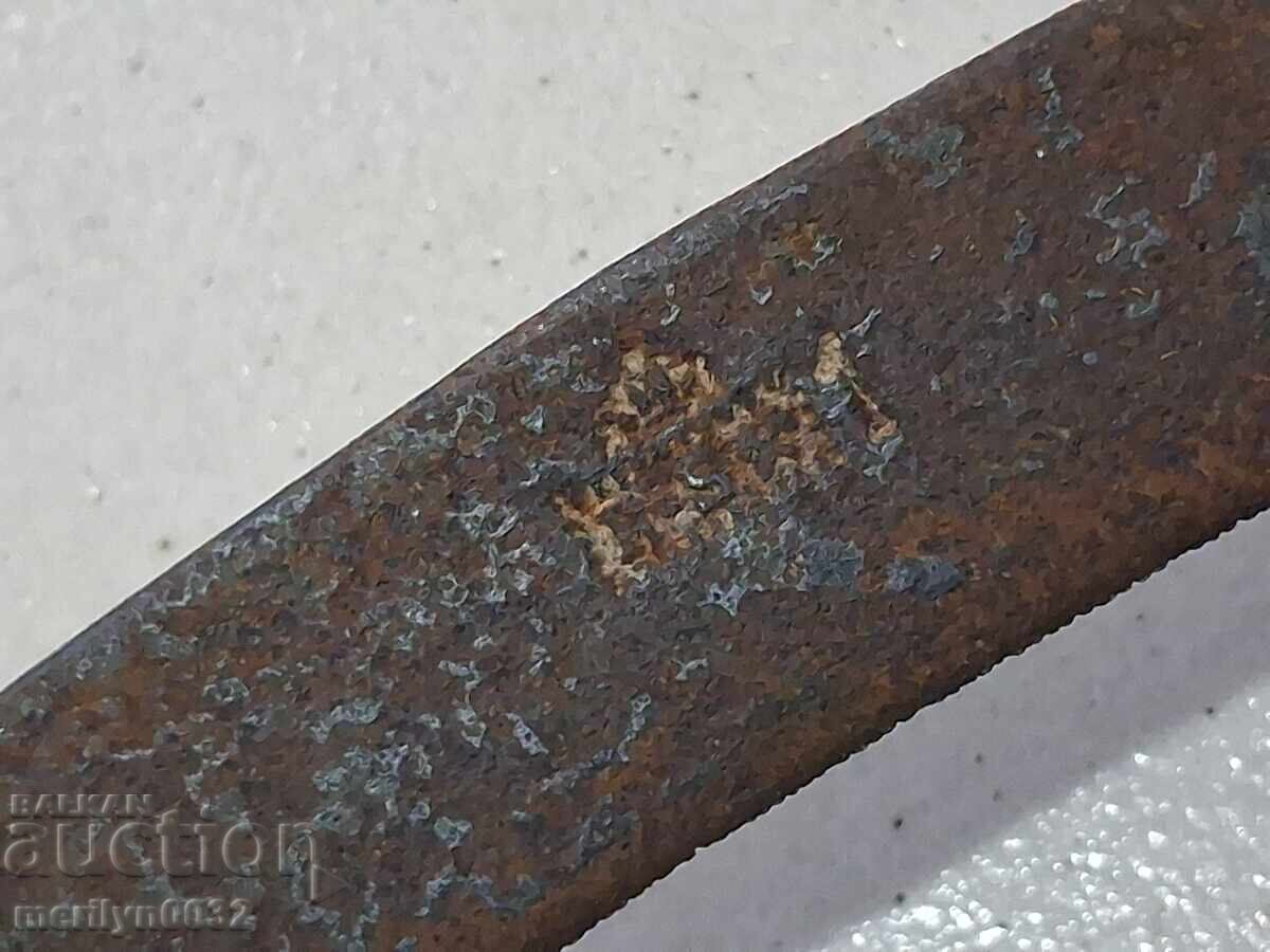 Δημοπρασία Παλιό σφυρήλατο δρεπάνι γεωργικό εργαλείο σφυρήλατο σίδηρο