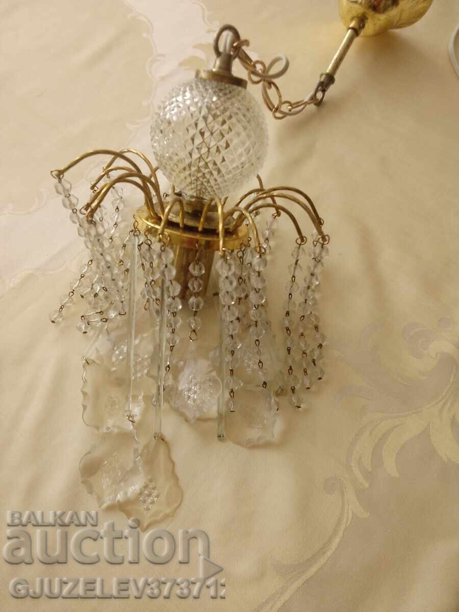 Κομψός-Τσέχικος ορειχάλκινος κρυστάλλινος πολυέλαιος με τιμή 150.00 BGN | € 76.69