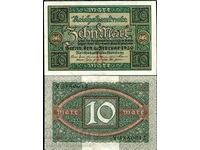 Germany 10 Mark 1920 Pick 67 Uncirculated Ref 0912