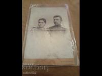 Снимка картон фотография Царски офицер