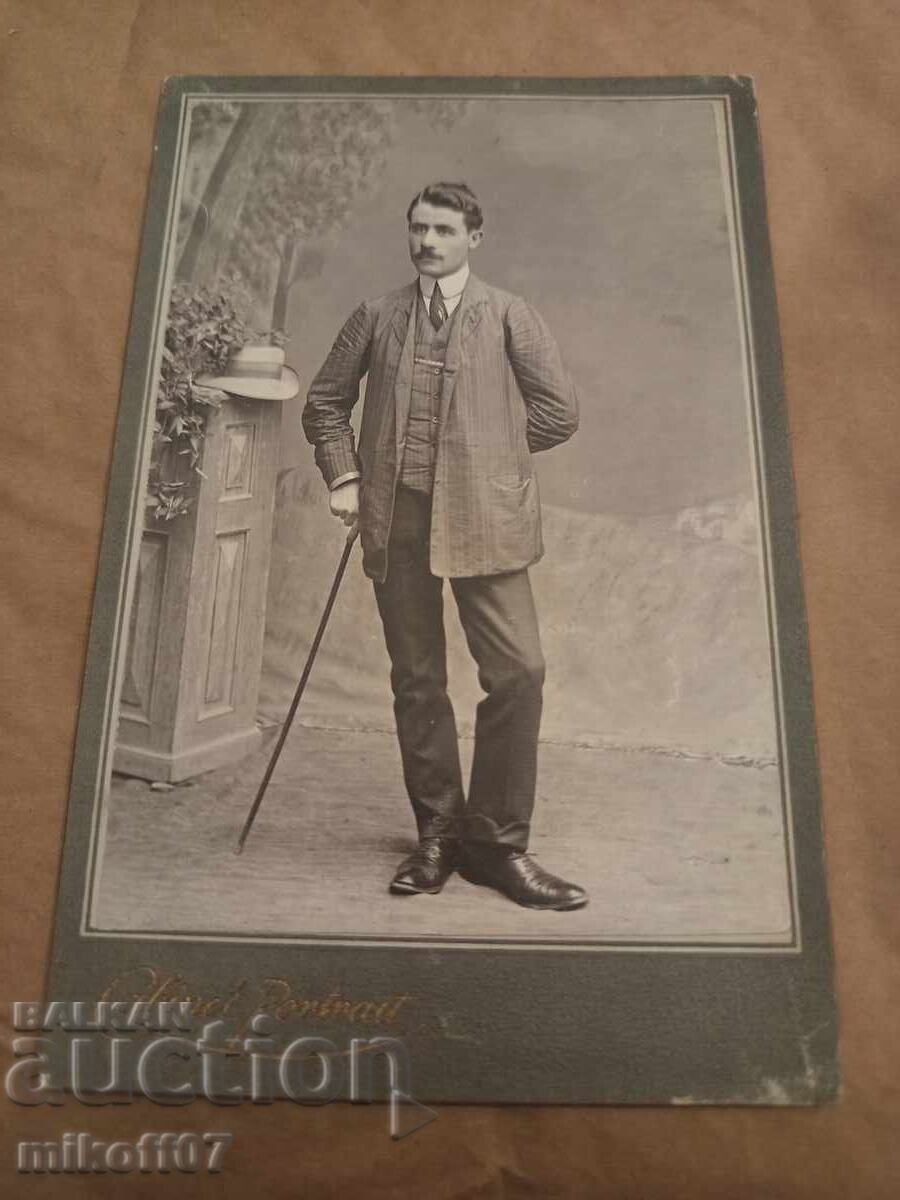 Photograph, cardboard, photography, Narechenski Bani, Gentleman Photograph, cardboard, photography, Narechenski Bani, Gentleman