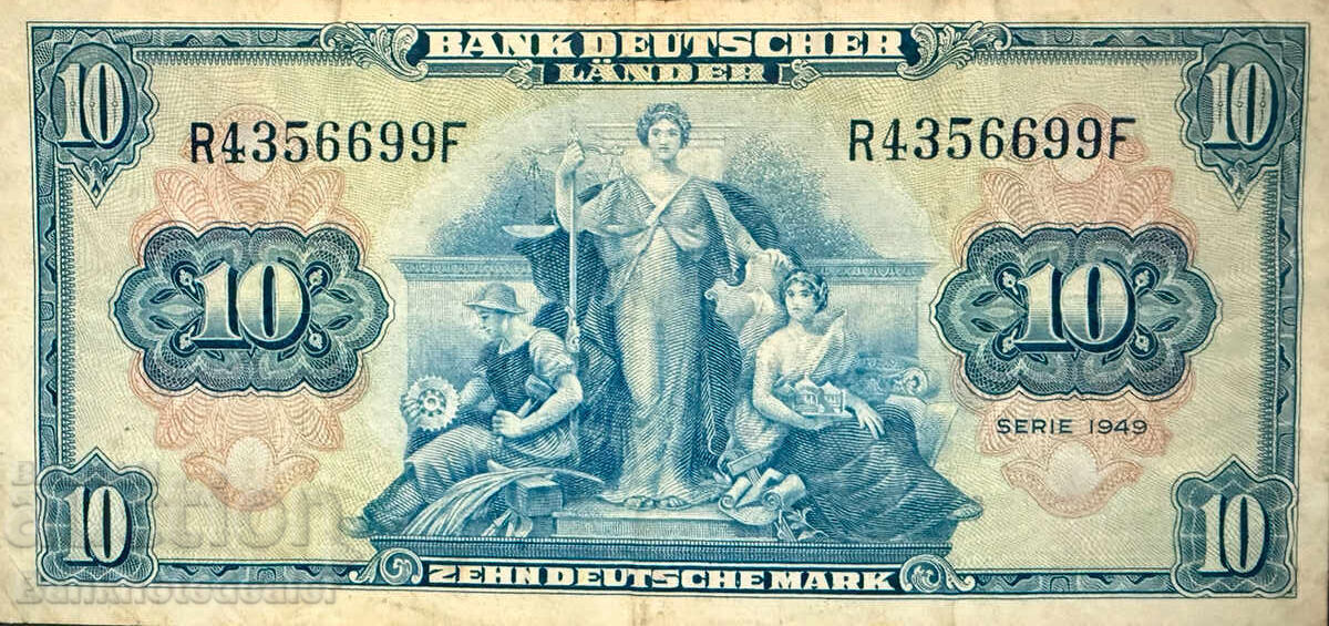 Germany 10 Mark 1949 Pick M5